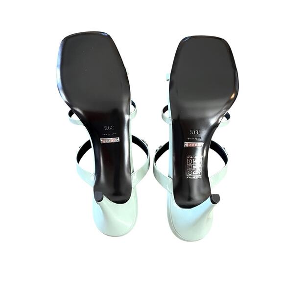 Gucci CR 24 75 Divine Leather High Heel Slip On Mule Horsebit NEW EU 39.5 US 9.5 - Picture 6 of 10